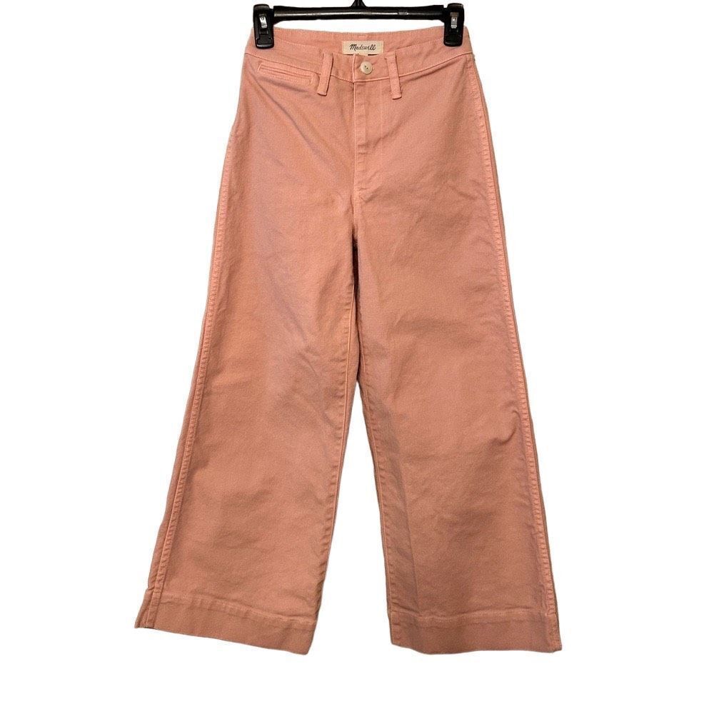 Madewell Pink Wide Leg Pants